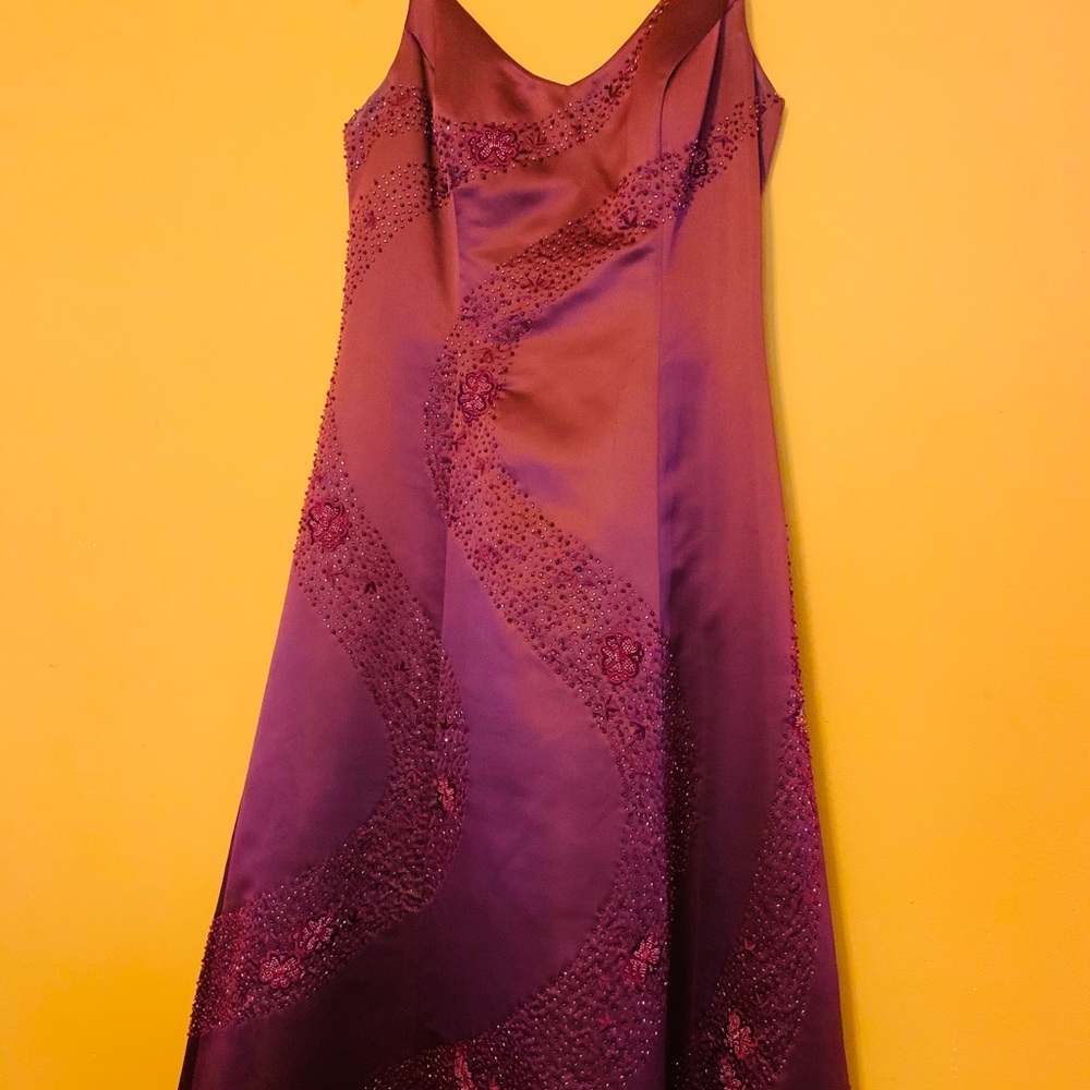 Beautiful Burgundy  Sequins dress